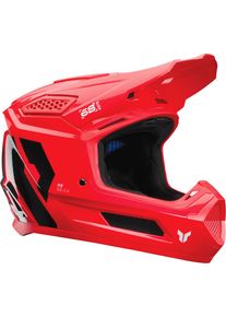 Thor Fleet Forge, casco da motocross , colore: Rosso Fluo/Nero/Bianco , dimensione: M