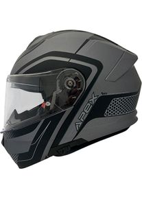 Apex MI100 Porto, flip up helmet , color: Grey/Black , size: M
