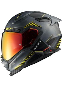Nexx X.WST3 Fluence, capacete integral , cor: Mate Preto/Cinzento/Amarelo Néon , tamanho: XXL