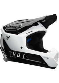 Thor Fleet Storm, kask motocrossowy , kolor: Czarny/Biały , rozmiar: XL