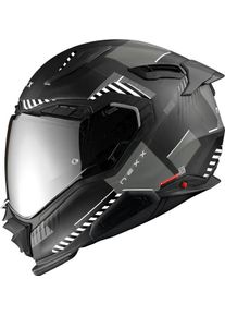 Nexx X.WST3 Fluence, capacete integral , cor: Mate Preto/Cinzento/Prateado , tamanho: XL
