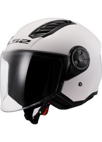 LS2 OF616 Airflow II Solid, open face helmet , color: White , size: 3XL