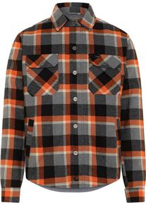 Rokker Memphis, shirt/textile jacket , color: Dark Blue/Yellow , size: M