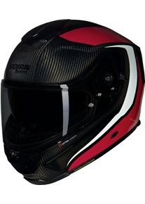 Nolan X-903 Ultra Carbon Intrigo 345, casque intégral , couleur: Noir/Rouge Foncé/Blanc , taille: XL