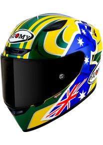 Suomy Track-1 Troy Bayliss Replica 2005, integraalhelm , kleur: Geel/Groen/Blauw , maat: L