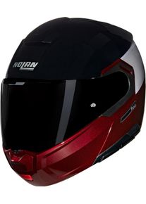 Nolan N90-3 Verniciatura Speciale 344, flip up helmet , color: Dark Red/Black/Light Grey , size: L