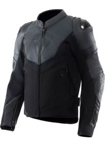 Dainese Iperattiva, Leather-textile jacket , color: Black , size: 48