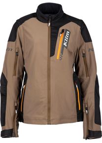 Klim Rebelle, textile jacket women , color: Brown/Black/Orange , size: S