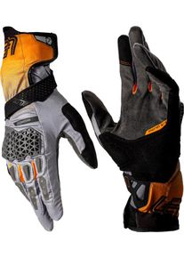 Leatt Adventure HydraDri 5.5, gants imperméables , couleur: Gris/Noir/Orange , taille: XS
