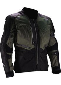 Leatt Adventure FlowTour 5.5, textile jacket waterproof , color: Black/Dark Grey/Green , size: 3XL