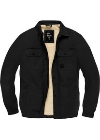 Vintage Industries Dean Sherpa, textile jacket waterproof , color: Black , size: S