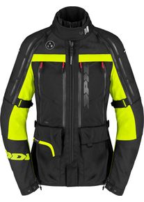 Spidi 4 Season V3, casaco t&ecirc;xtil H2Out mulher , cor: Preto/Amarelo N&eacute;on , tamanho: 3XL