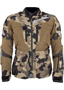 Leatt Adventure FlowTour 7.5 Camo, textile jacket waterproof , color: Black/Brown/Beige , size: M