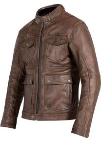 John Doe Drifter, leather jacket , color: Brown , size: 4XL