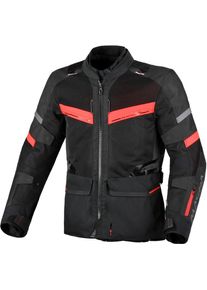 Macna Captane, textile jacket waterproof , color: Black/Red , size: M