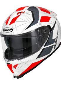 Rocc 390 Dekor, full face helmet , color: White/Red , size: L