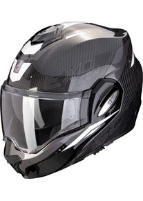 Scorpion EXO-Tech Evo Carbon Rover, modular helmet , color: Black/White , size: M