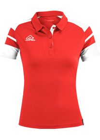 Acerbis Sports Kemari, koszulka polo damska , kolor: Czerwony/Biały , rozmiar: S