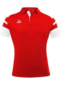 Acerbis Sports Kemari, koszulka polo , kolor: Czerwony/Biały , rozmiar: XXL