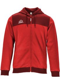 Acerbis Sports Harpaston, felpa con cappuccio e zip , colore: Rosso/Rosso Scuro , dimensione: 3XL