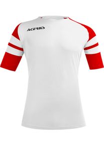 Acerbis Sports Kemari, jersey &agrave; manches courtes , couleur: Blanc/Rouge , taille: 3XL