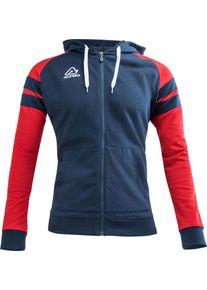 Acerbis Sports Kemari, felpa con cappuccio e zip , colore: Blu Scuro/Rosso , dimensione: 3XL