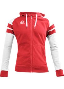 Acerbis Sports Kemari, felpa con cappuccio e zip , colore: Rosso/Bianco , dimensione: S