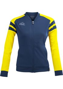 Acerbis Sports Kemari, giacca della tuta da ginnastica donna , colore: Blu Scuro/Giallo , dimensione: XXS