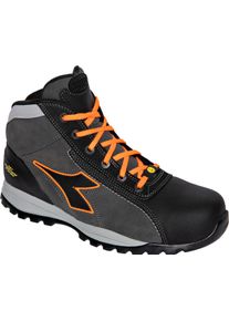 Diadora Utility Glove Net Mid Pro S3L, safety boots unisex , color: Dark Grey/Black/Neon-Orange , size: 38 EU