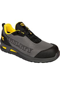 Diadora Utility Smart Softbox Low S1PL, Sikkerhedssko unisex , farve: Mørkegrå/Sort/Gul , størrelse: 46 EU
