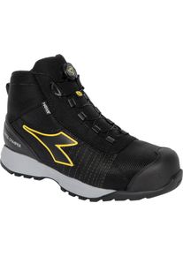 Diadora Utility Glove MDS MTX Mid S3S, veiligheidslaarzen unisex , kleur: zwart/geel , maat: 35 EU