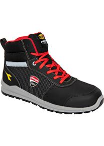 Diadora Utility Ducati Speedy Race Mid S3S, buty ochronne , kolor: czarny/szary/czerwony , rozmiar: 39 EU