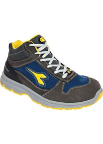 Diadora Utility Run Mid S3S, buty ochronne unisex , kolor: Ciemnoszary/Granatowy/Żółty , rozmiar: 38 EU