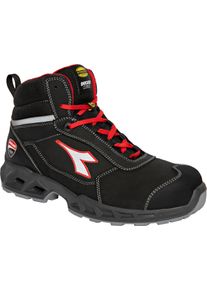 Diadora Utility Ducati Shark Engine Mid S3S, safety boots , color: Black/Red , size: 43 EU