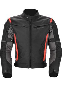Acerbis X-Mat 2.0, textile jacket , color: Black/Grey/Red , size: M