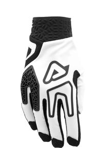Acerbis Enduro Race, gloves unisex , color: White/Black , size: M