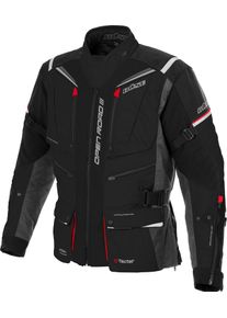 Büse Büse Open Road III, textile jacket waterproof , color: Black/Dark Grey/Red , size: 58