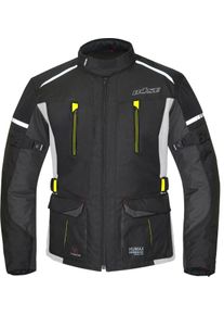 B&uuml;se B&uuml;se Rider, kurtka tekstylna wodoodporna , kolor: Czarny/Szary/Neonowyowy-Ż&oacute;łty , rozmiar: 3XL