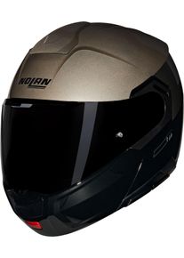 Nolan N90-3 Verniciatura Speciale 342, flip up helmet , color: Black/Dark Beige , size: M