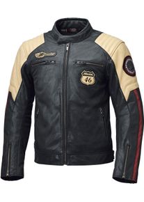 Held Baker 2, leather jacket , color: Black/Beige/Dark Red , size: 50