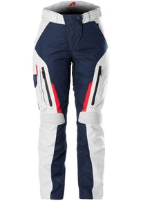 Furygan Killington, pantaloni tessili impermeabili da donna , colore: Blu Scuro/Grigio Chiaro/Rosso , dimensione: XXL