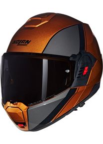 Nolan N120-1 Verniciatura Speciale 343, casque modulaire , couleur: Orange Fonc&eacute;/Gris Fonc&eacute;/Noir , taille: L