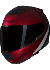 Nolan N100-6 Verniciatura Speciale 341, flip up helmet , color: Dark Red/Black/White , size: S