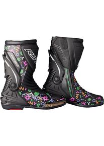 RST TracTech Evo 3 Doodle, boots , color: Black/Green/Blue/Red/Orange , size: 44 EU