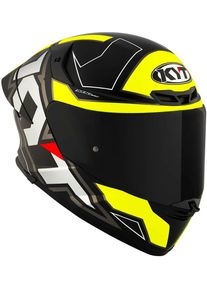KYT TT-Revo Electron, full face helmet , color: Matt Black/Grey/Yellow , size: M