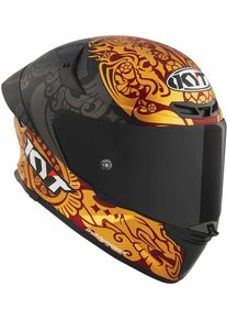 KYT TT-Revo Enea Indonesia 2023 Replica, casco integrale , colore: Opaco Nero/Oro/Rosso Scuro , dimensione: S