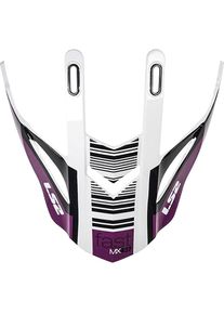 LS2 MX437 Evo Xcode, pico , cor: Branco/Preto/Lilás