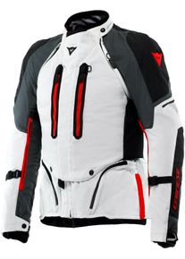 Dainese Super Adventure Absøluteshell, casaco têxtil D-Dry , cor: Cinzento Claro/Cinzento/Vermelho , tamanho: 52