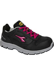Diadora Utility Run Low S3S, obuwie ochronne unisex , kolor: czarny/różowy , rozmiar: 37 EU