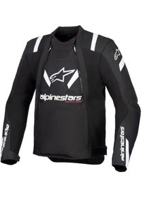 Alpinestars T-Stunt Air, textile jacket , color: Black/White , size: XL
